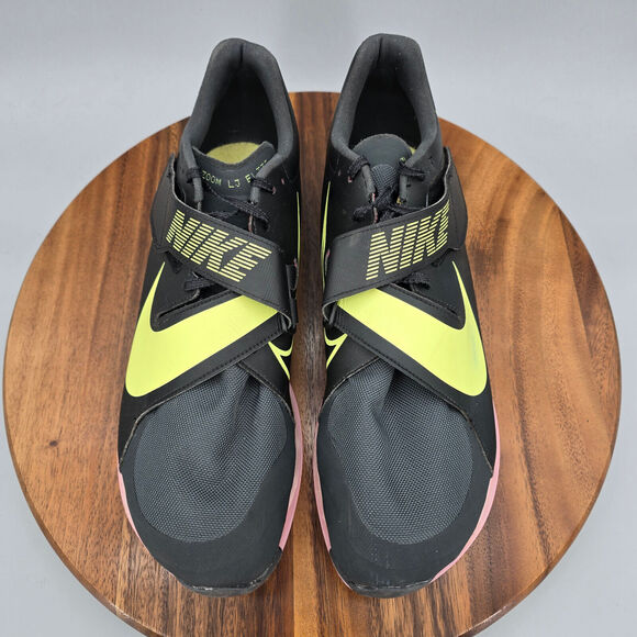 Nike Air Zoom LJ Elite Shoes Men's 12.5 Black Long Jump Track Field Sneakers - Picture 6 of 9